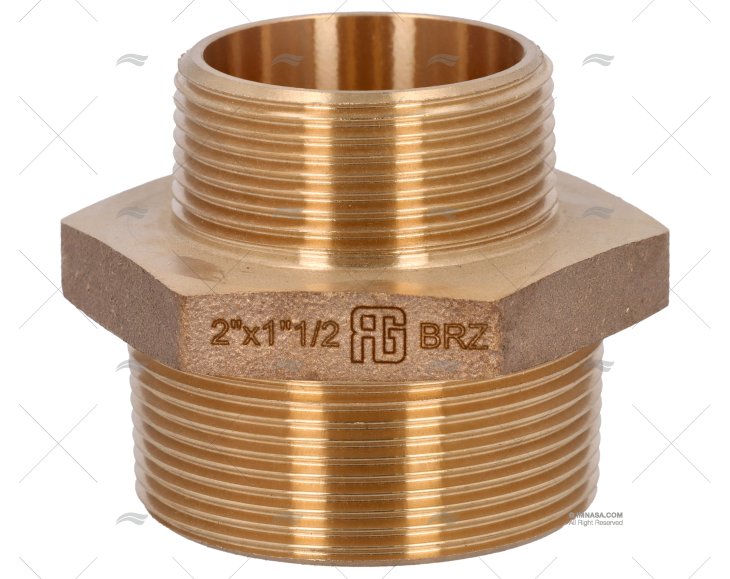 NÍPEL BRONZE M-M 2"-1"1/2 GUIDI