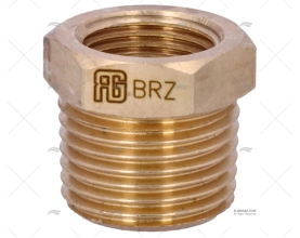 RIDUZIONE BRONZO M-F 1/2"-3/8" GUIDI