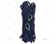 CORDAGE BLEU 12mm A/COSSE INOX 2X7