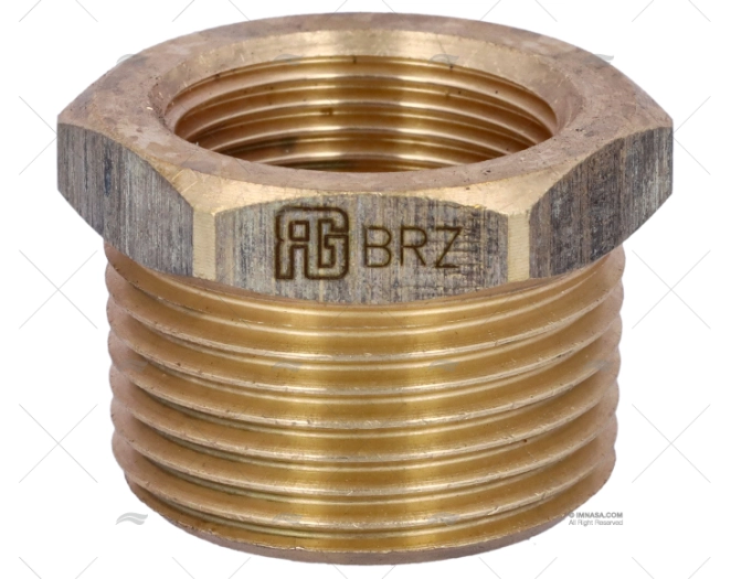 REDUÇÃO BRONZE MACHO-FÊMEA 1"-3/4" GUIDI