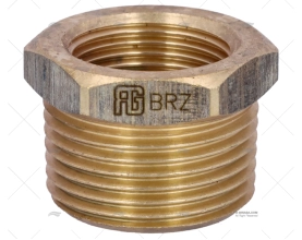 REDUÇÃO BRONZE MACHO-FÊMEA 1"-3/4" GUIDI