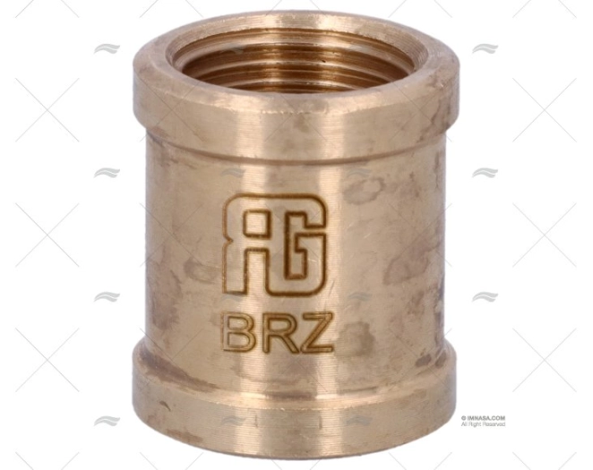 NÍPEL BRONZE FÊMEA-FÊMEA 3/8" GUIDI