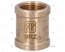CONEXÃO BRONCE H-H 3/8" GUIDI
