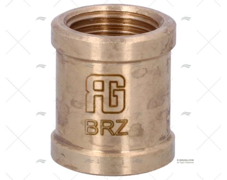 NÍPEL BRONZE FÊMEA-FÊMEA 3/8" GUIDI