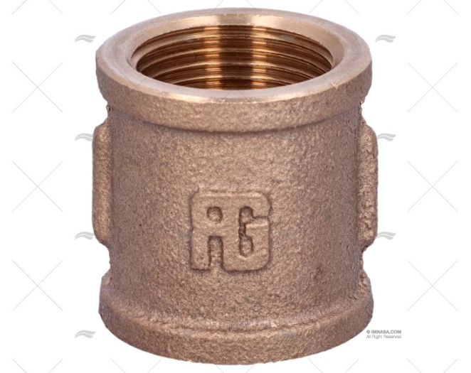 NÍPEL BRONZE FÊMEA-FÊMEA 3/4" GUIDI