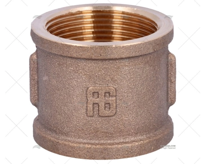 NÍPEL BRONZE FÊMEA-FÊMEA 1"1/2 GUIDI