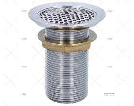 ESGOTO RETO 32mm LATÃO CROMADO PERKO