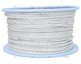 ROPE POLYESTER 04mm BLANCO / DRUM 250MT