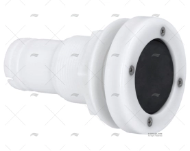 PASSASCAFO BIANCO 1"1/2  38mm C/VALVOLA