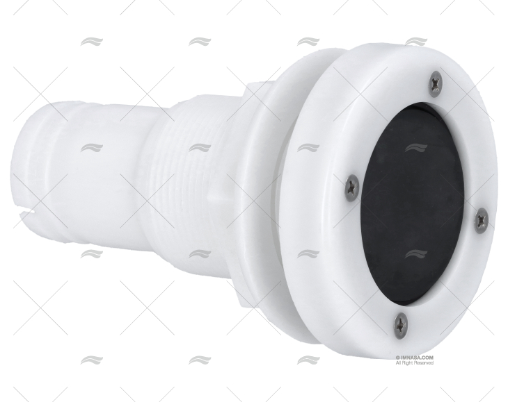 PASSACASCO BRANCO 1"1/2  38mm C/VÁLVULA