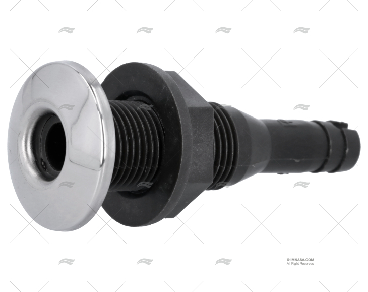 PASACASCO EN ABS C/TAPA INOX 1/2"