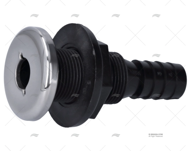 PASSASCAFO IN ABS C/COPERCHIO CROMATO 3/4"