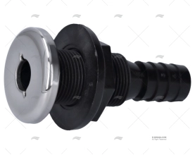 PASSASCAFO IN ABS C/COPERCHIO CROMATO 3/4"
