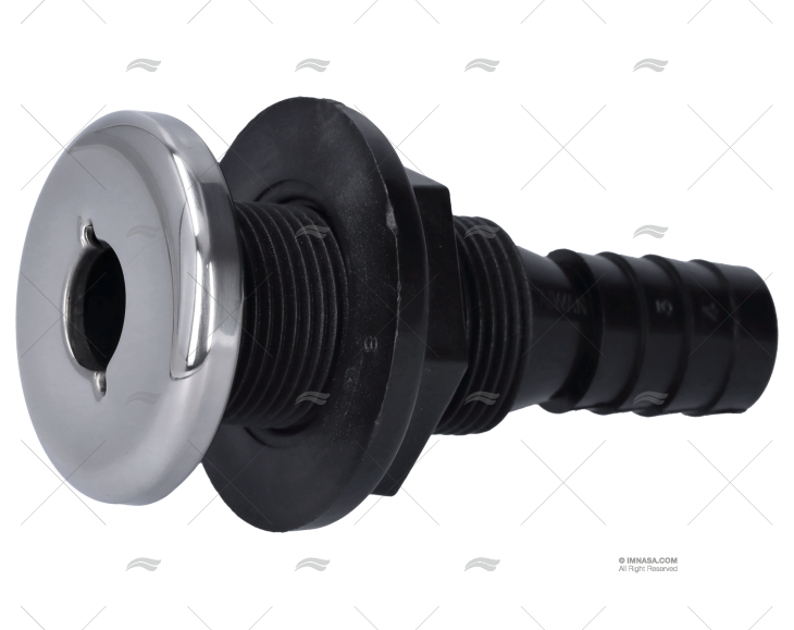 PASSASCAFO IN ABS C/COPERCHIO CROMATO 3/4"