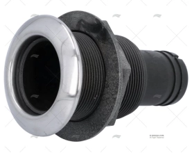 PASACASCO EN ABS C/TAPA INOX 1"1/2