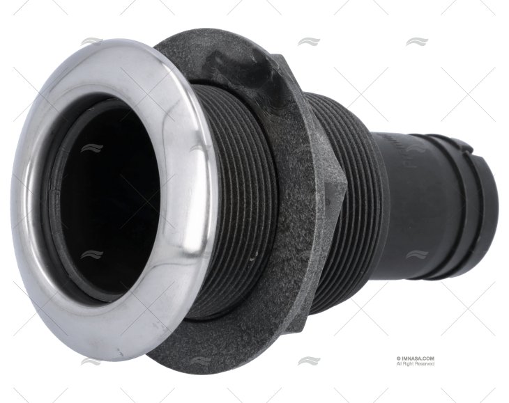 PASACASCO EN ABS C/TAPA INOX 1"1/2