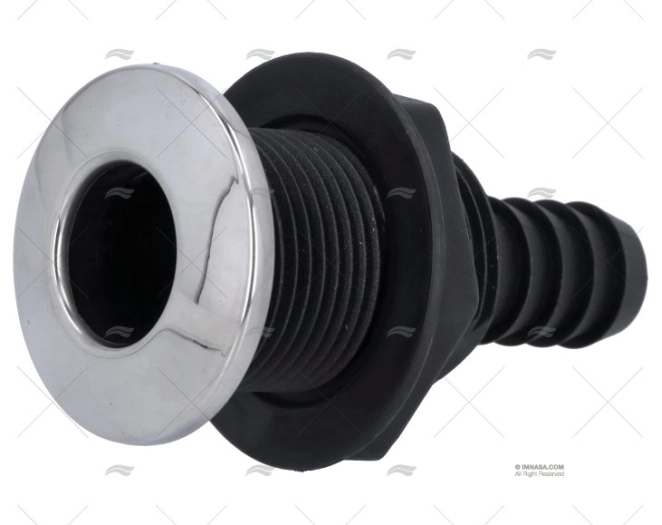 PASSASCAFO IN ABS C/COPERCHIO INOX 3/4"