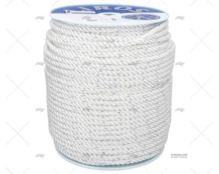 ROPE POLYESTER 10mm BLANCO / DRUM 200MT