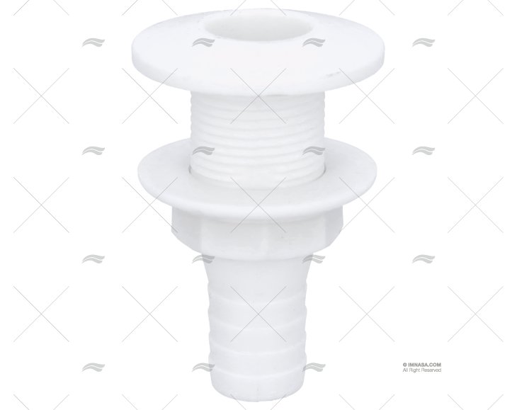 PASSASCAFO IN PVC BIANCO 1"x25mm