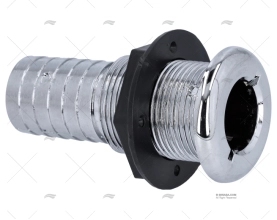 PASSASCAFO IN PVC CROMATO 1"1/8  30mm