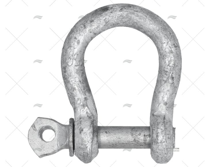 SHACKLE BOW GALVANIZED 6mm