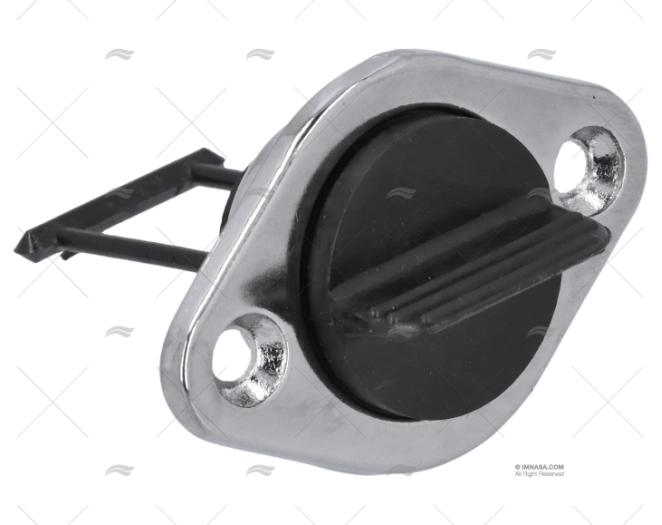 VERCHROMEERDE OVALE AFVOERDOP 52X35mm