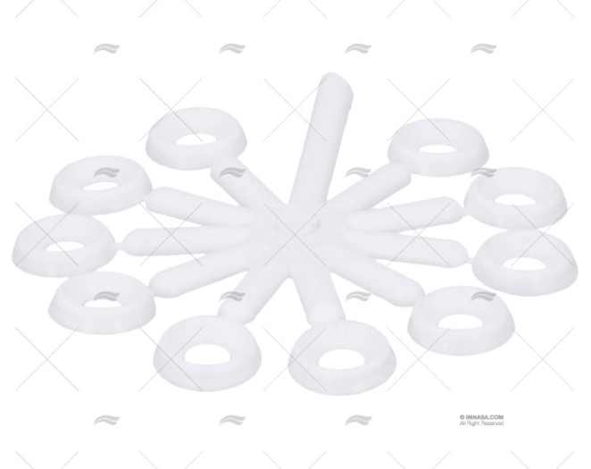 PLASTIC CONICAL FINISH WASHERS  M5-6 (PA