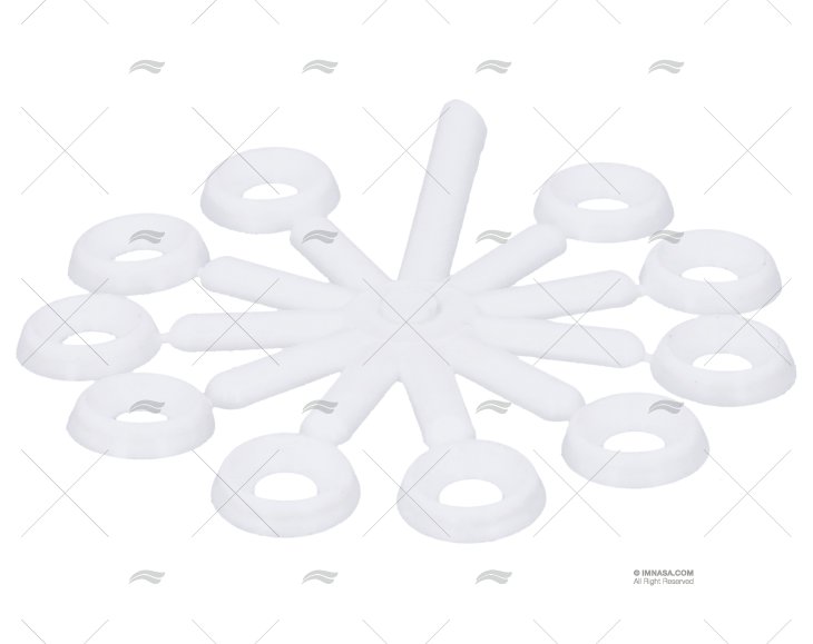 PLASTIC CONICAL FINISH WASHERS  M5-6 (PA