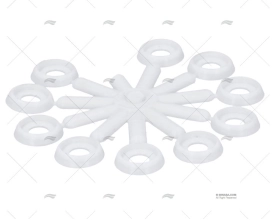 PLASTIC FINISH WASHERS M5-6 (PACK-10)