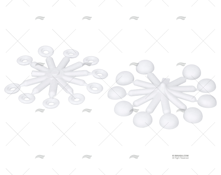 PLASTIC FINISH WASHER + COVER CAP M3-4 (