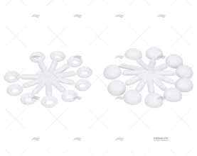 ANILHA+TAMPÃO PARAFUSO 16 CÓNICO/PACK10