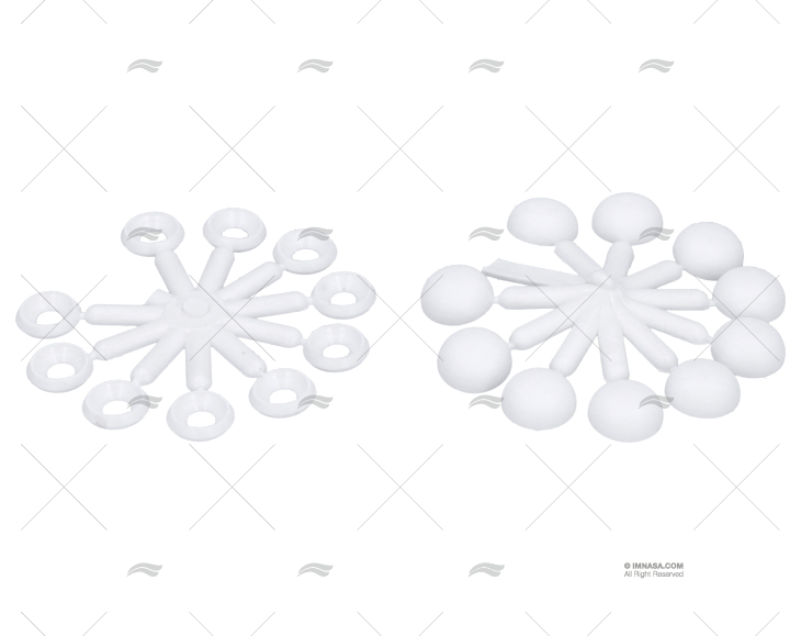 ANILHA+TAMPÃO PARAFUSO 16 CÓNICO/PACK10