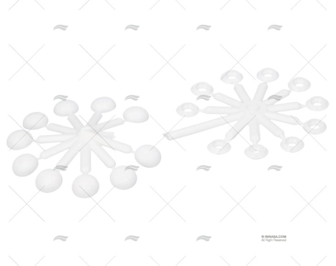 ANILHA+TAMPÃO PARAFUSO 14 CÓNICO/PACK100