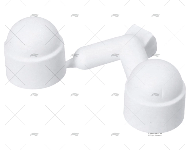 NUT COVER 10mm M6 WHITE (10 PCS)