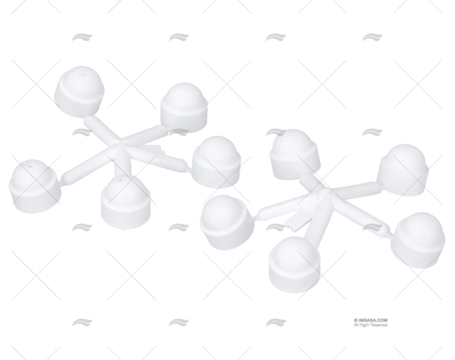 TAPPO COPERCHIO VITE M8 BIANCO (KIT-10)