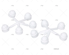 TAPPO COPERCHIO VITE M8 BIANCO (KIT-10)
