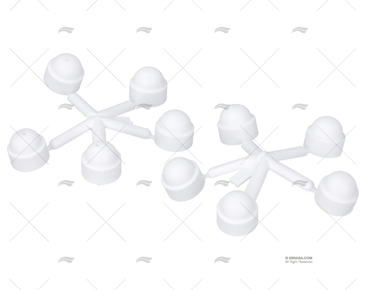 TAMPÃO TAMPA PARAFUSO M8 BRANCO (Pack-10)