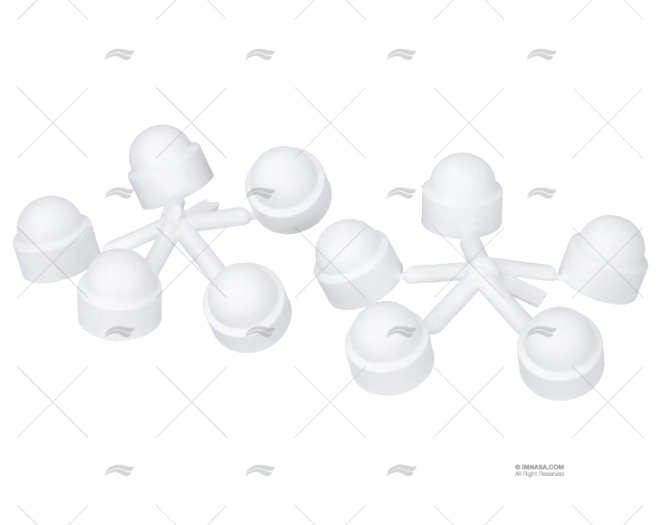 Tampão Tampa Parafuso M10 BRANCO (Pack-10)
