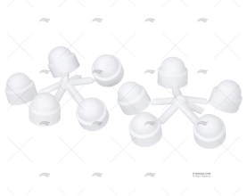 Tampão Tampa Parafuso M10 BRANCO (Pack-10)