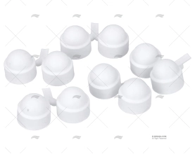 TAMPÃO TAMPA PARAFUSO M12 BRANCO (PACK-10)