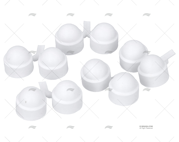 TAMPÃO TAMPA PARAFUSO M12 BRANCO (PACK-10)