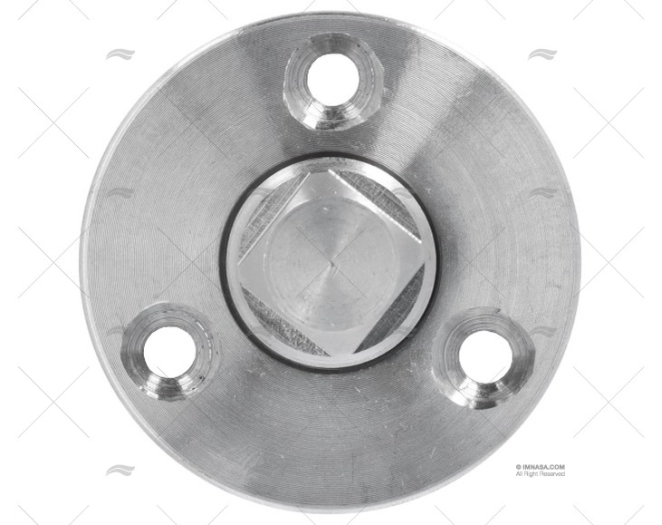 TAMPÃO DE ESGOTO EM INOX 50EXT/25INT