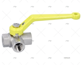 GRIFO FONDO DE BOLA 3 VIAS T 3/8" GUIDI