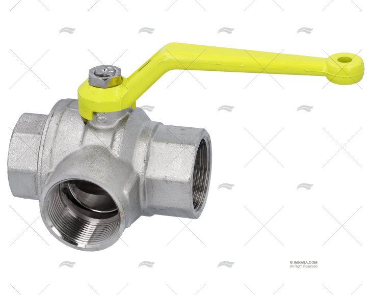 GRIFO FONDO DE BOLA 3 VIAS L 1"1/2 GUIDI