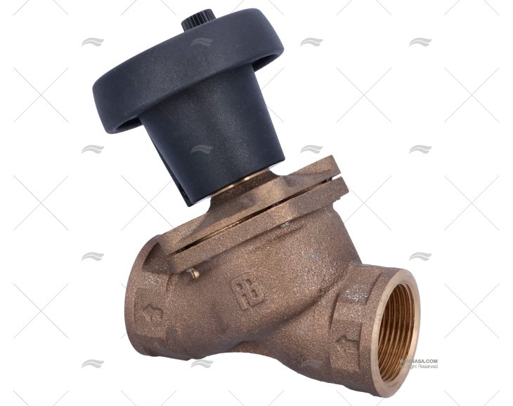 GRIFO FONDO BRONCE SEGURIDAD 1"1/4 GUIDI