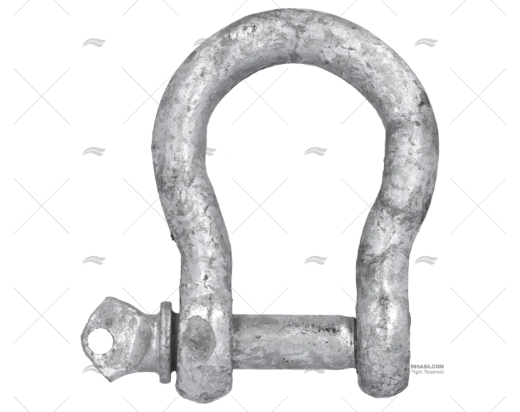 SHACKLE BOW GALVANIZED 8mm