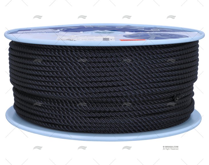 ROPE POLYESTER 06mm NAVY / DRUM 200MT