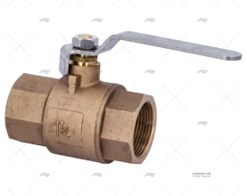RUBINETTO PALLA BRONZO MANETTA INOX 1"1/4GUIDI