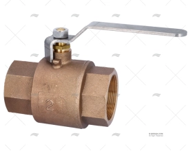 RUBINETTO PALLA BRONZO MANETTA INOX 2" GUIDI