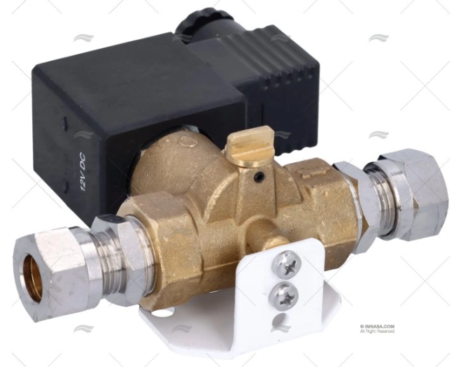 ELETROVÁLVULA 12V 1/2" DIÂM.12mm MOLDURA